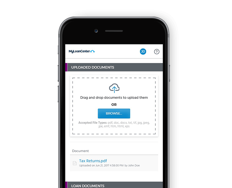 MyLoanCenter Document Management